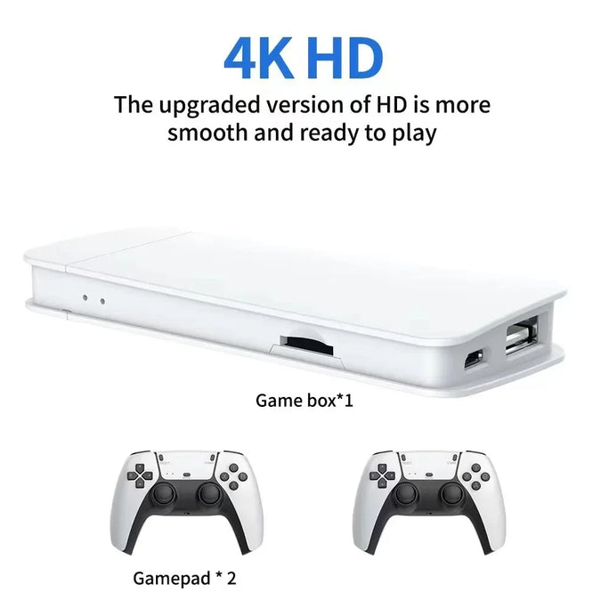 4K Retro Console with Wireless Controllers