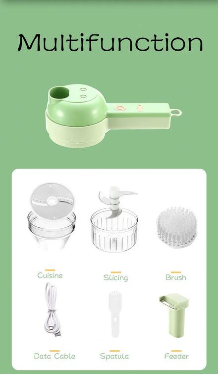 4-in-1 Mini Food Processor